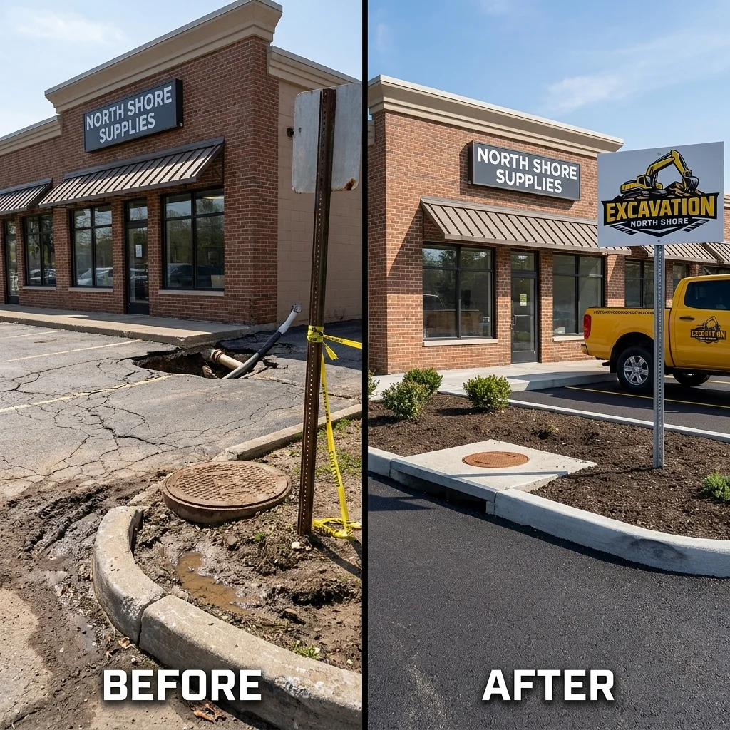 Excavation North Shore - Before & After 3
